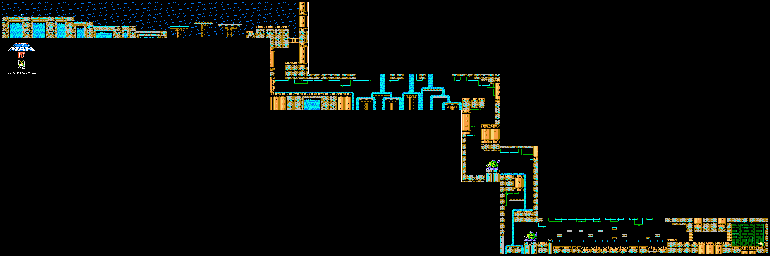 Thumbnail for a map of Toad Man for the NES game Mega Man IV.