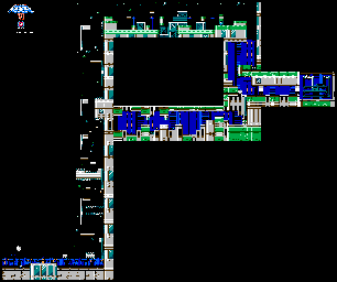 Thumbnail for a map of Mr. X's Fortress Level 1 for the NES game Mega Man VI.