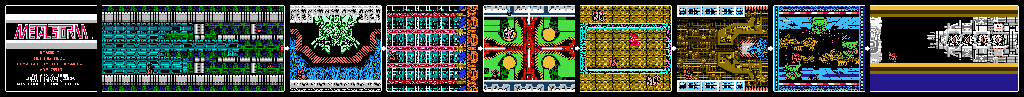 Thumbnail for a map of Normal Mode Stage 7 for the NES game Metal Storm.