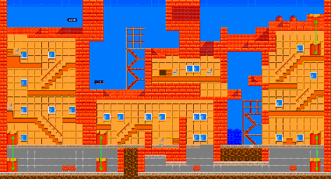 Thumbnail for a map of Number City (Advanced) Level 2 for the NES game Mickey's Adventures In Numberland.