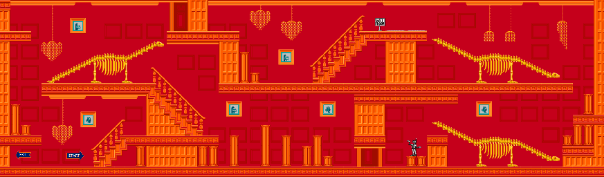 Thumbnail for a map of Number Museum (Advanced) Level 1 for the NES game Mickey's Adventures In Numberland.