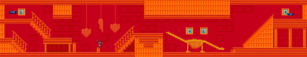 Thumbnail for a map of Number Museum (Normal) Level 1 for the NES game Mickey's Adventures In Numberland.