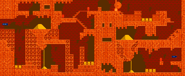 Thumbnail for a map of Pete's Hideout (Advanced) Level 1 for the NES game Mickey's Adventures In Numberland.