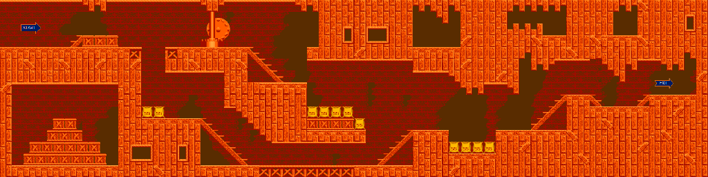 Thumbnail for a map of Pete's Hideout (Normal) Level 1 for the NES game Mickey's Adventures In Numberland.