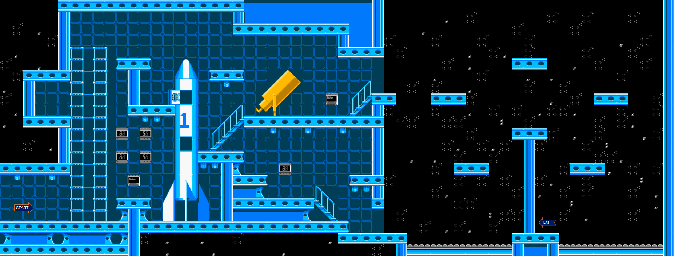 Thumbnail for a map of Space Center (Advanced) Level 1 for the NES game Mickey's Adventures In Numberland.