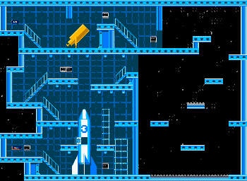 Thumbnail for a map of Space Center (Advanced) Level 2 for the NES game Mickey's Adventures In Numberland.