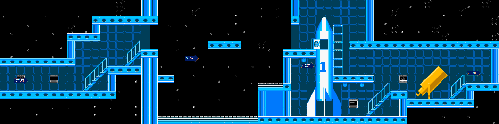 Thumbnail for a map of Space Center (Normal) Level 1 for the NES game Mickey's Adventures In Numberland.