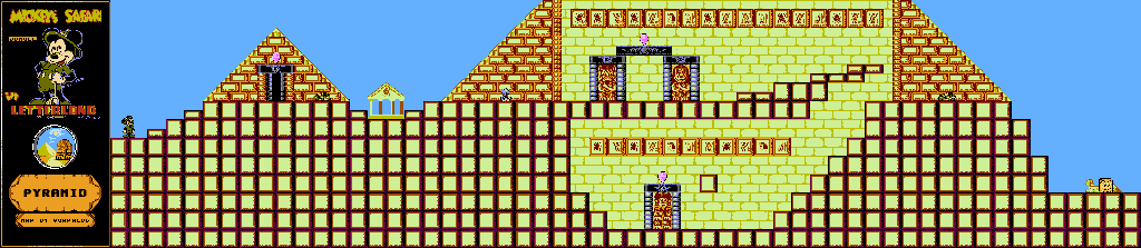Thumbnail for a map of Pyramid for the NES game Mickey's Safari In Letterland.