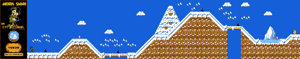 Thumbnail for a map of Yukon for the NES game Mickey's Safari In Letterland.