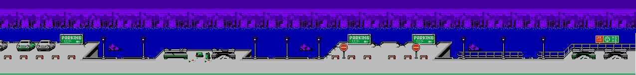 Thumbnail for a map of Round 2 Area 2 for the NES game Mighty Final Fight.