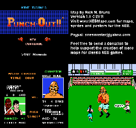Thumbnail for a map of Major Circuit Bald Bull for the NES game Mike Tyson's Punch-Out!!.