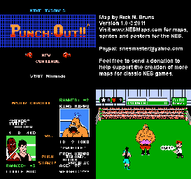 Thumbnail for a map of Major Circuit King Hippo for the NES game Mike Tyson's Punch-Out!!.