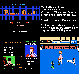Thumbnail for a map of Minor Circuit Glass Joe for the NES game Mike Tyson's Punch-Out!!.
