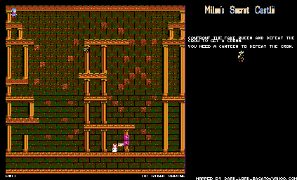 Thumbnail for a map of Left Shrine for the NES game Milon's Secret Castle.
