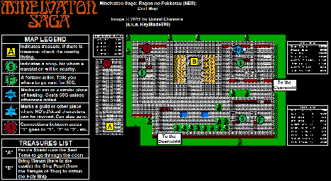 Thumbnail for a map of Dorf for the NES game Minelvaton Saga.