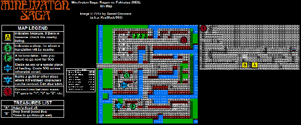 Thumbnail for a map of Ish for the NES game Minelvaton Saga.