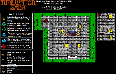 Thumbnail for a map of Sinus Castle Ruins for the NES game Minelvaton Saga.