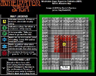 Thumbnail for a map of Siren's Mansion for the NES game Minelvaton Saga.