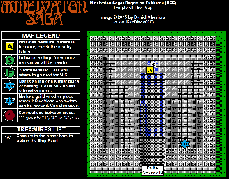 Thumbnail for a map of Temple Of Thor for the NES game Minelvaton Saga.