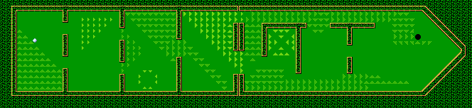 Thumbnail for a map of Challenge Hole 1 for the NES game Mini-Putt.