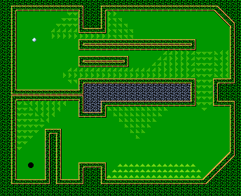 Thumbnail for a map of Challenge Hole 2 for the NES game Mini-Putt.