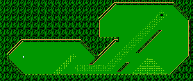 Thumbnail for a map of Challenge Hole 6 for the NES game Mini-Putt.