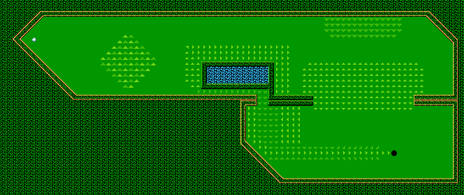 Thumbnail for a map of Challenge Hole 8 for the NES game Mini-Putt.