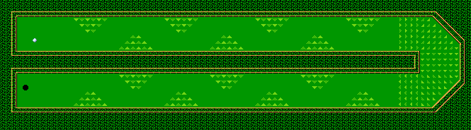 Thumbnail for a map of Challenge Hole 9 for the NES game Mini-Putt.