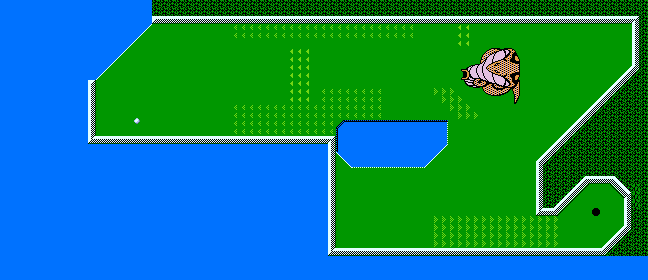 Thumbnail for a map of Classic Hole 7 for the NES game Mini-Putt.