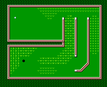 Thumbnail for a map of Deluxe Hole 1 for the NES game Mini-Putt.