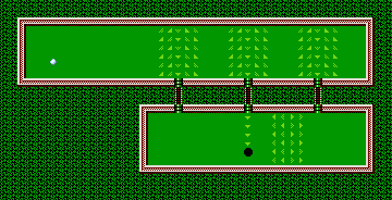 Thumbnail for a map of Deluxe Hole 8 for the NES game Mini-Putt.