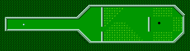 Thumbnail for a map of Traditional Hole 3 for the NES game Mini-Putt.