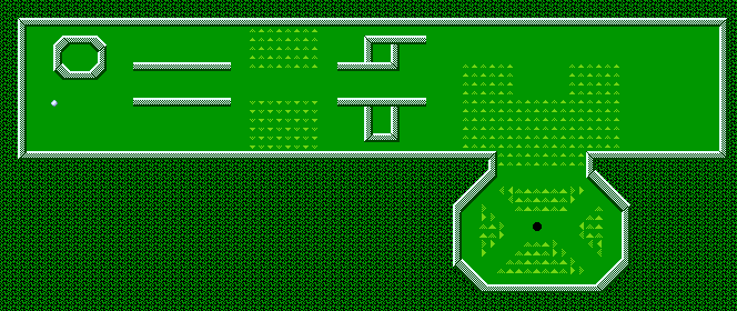 Thumbnail for a map of Traditional Hole 5 for the NES game Mini-Putt.