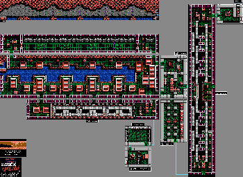 Thumbnail for a map of Area 6-1 for the NES game Mission: Impossible.