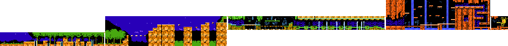 Thumbnail for a map of Stage 2 for the NES game Mitsume ga Tooru.