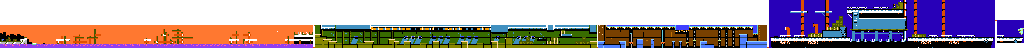 Thumbnail for a map of Stage 4 for the NES game Mitsume ga Tooru.