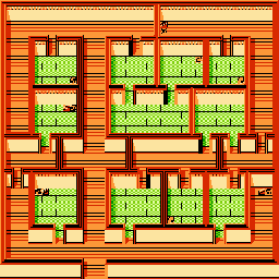 Thumbnail for a map of Bimbogami Scenario Zenni King Castle - 1F for the NES game Momotarou Densetseu Gaiden.
