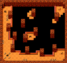 Thumbnail for a map of Urashima Scenario Onara Cave - B2 for the NES game Momotarou Densetseu Gaiden.