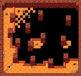 Thumbnail for a map of Urashima Scenario Onara Cave - B3 for the NES game Momotarou Densetseu Gaiden.