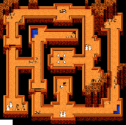 Thumbnail for a map of Urashima Scenario Tanooki King's Castle - 5F for the NES game Momotarou Densetseu Gaiden.