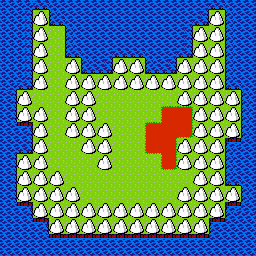 Thumbnail for a map of Yasha-hime Scenario Oni Island for the NES game Momotarou Densetseu Gaiden.