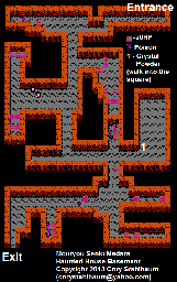 Thumbnail for a map of Haunted House Basement for the NES game Mouryou Senki Madara.