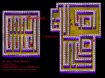 Thumbnail for a map of Soma Cave for the NES game Mouryou Senki Madara.