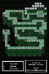 Thumbnail for a map of Cave To Ganryu Island for the NES game Musashi no Bouken.
