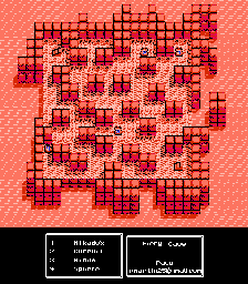 Thumbnail for a map of Fiery Cave for the NES game Musashi no Bouken.