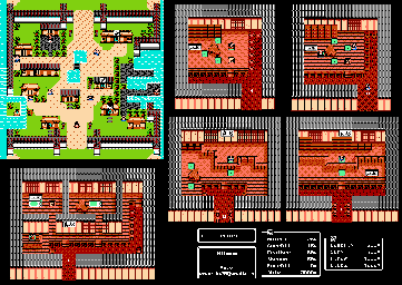 Thumbnail for a map of Mihama for the NES game Musashi no Bouken.