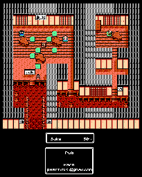Thumbnail for a map of Pub for the NES game Musashi no Bouken.