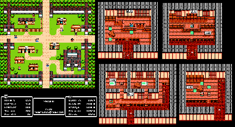 Thumbnail for a map of Yagyuu for the NES game Musashi no Bouken.