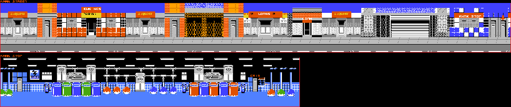 Thumbnail for a map of Stage 2 for the NES game NARC.