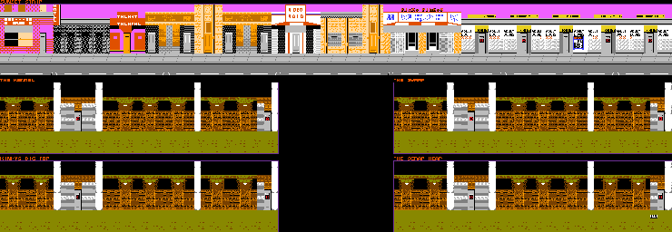 Thumbnail for a map of Stage 4 for the NES game NARC.